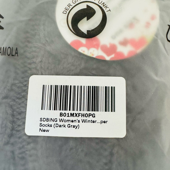 SDBING Women Winter Soft Warm Cozy Fuzzy Fleece Lined Gripper Slipper Socks NEW - Picture 6 of 13